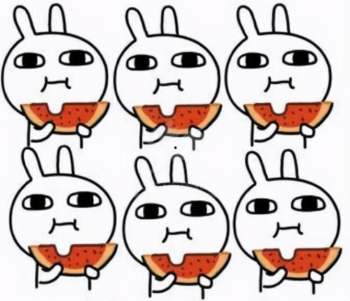 吃瓜女简笔画,趣味横生的日常瞬间